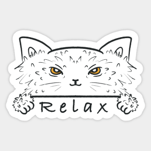 Cat relax Sticker